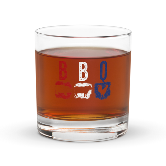 Big3 BBQ Rocks Glass